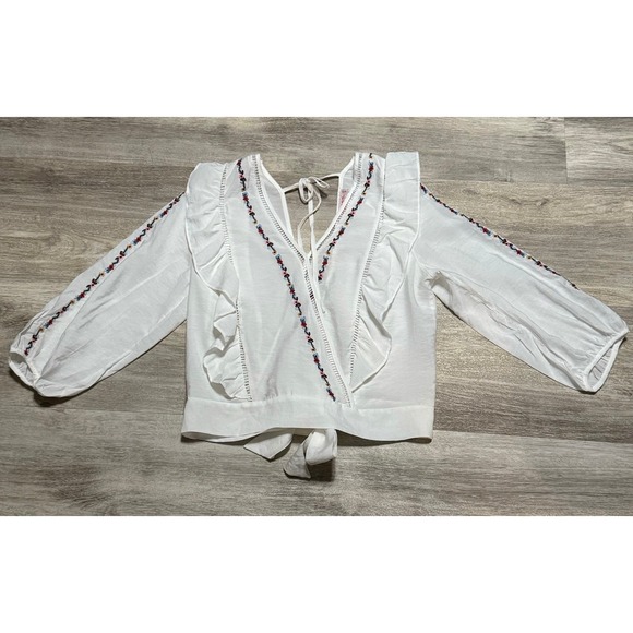 Beautiful open‎ back women's blouse size medium - Picture 1 of 5